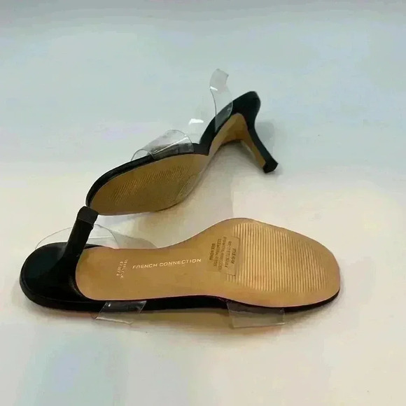 French Connection Women's High Heels - Size 6 - Vegan leather and clear … - Picture 6 of 8